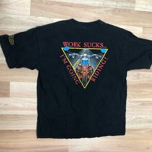 Vintage Motorcycle Harley Davidson Tee